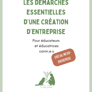 Couverture e-book démarches administratives éducateur canin micro-entreprise